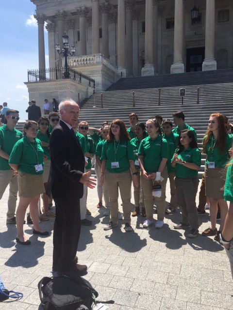 RepJoeCourtney's tweet photo. Had a great visit with students from the UConn @4H program. Knowledgeable group with great questions about education, healthcare and @usnavy https://t.co/4K9VLlxZBH