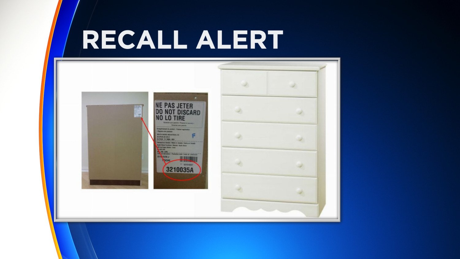 South Shore Recalls Chest Of Drawers Due To TipOver Hazard http//bit