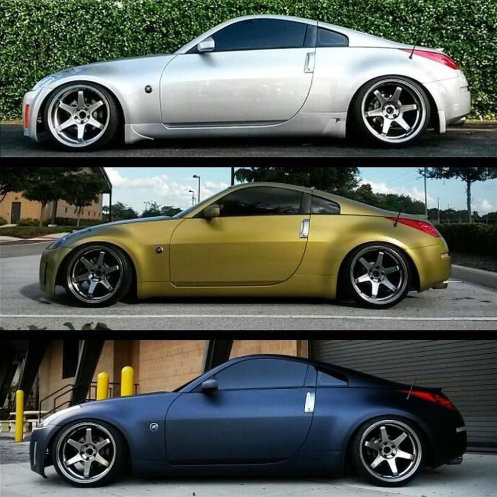 Top, middle, or bottom? 🤔 @axlaar0n's 350Z on our ES2. Wheel: VarrsToen ES2  19x9.5 +12 / 19x10.5 +12. Visit…, image size:1024x1024
