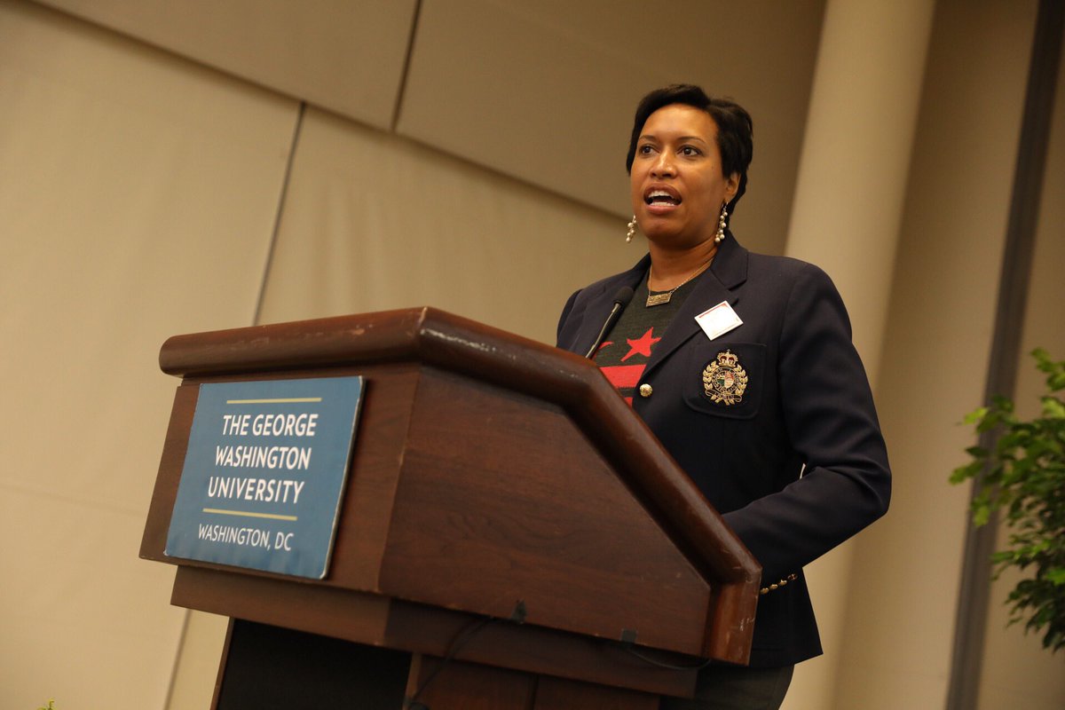 .<a href="/MayorBowser/">Mayor Muriel Bowser</a> to the 2017 #CafritzAwards winners: "Keep pushing."