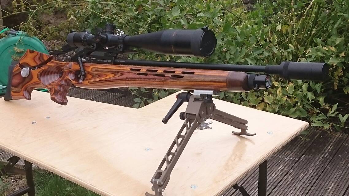 pimpmyairgun's tweet photo. #SteyrSport #SteyrH5A #SteyrHunter - Legal in UK as officially "Self Indexing" #GaryCane #LaminateGunStock #AirRifle #FieldTarget https://t.co/qlJCob3pa6