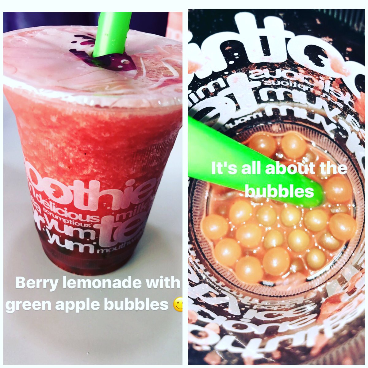 Nothing better than having a #juice from JBB
محلي المفضل بالصيف، خليط العصائر كتيير مميز مع الببلز بيعطيك طعم منعش بهالشوب 
<a href="/juicebangbang/">Juicebangbang</a>