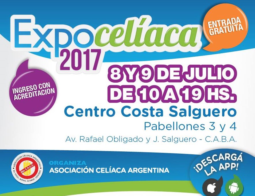 CeliacoCom's tweet photo. #ExpoCelíaca 2017, faltan muy pocos días I!!
Inscribirte https://t.co/A9LlLOR5U9 https://t.co/HdzdvydIWY