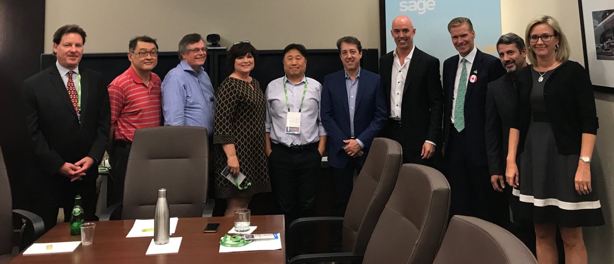 Thank you to our #SageX3 and #Sage300 customers who joined <a href="/SKellyCEO/">Stephen Kelly</a> and the Sage team for our Roundtable at #SageSummit. Great discussion!