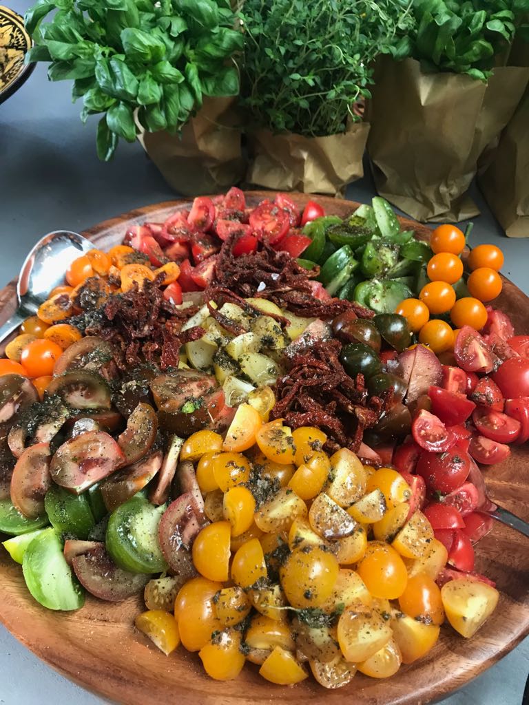 LeonsFruitShop's tweet photo. Salad using the baby cherry tomatoes here @LeonsFruitShop #salads #cherrytomatoes #freshproduce #goldersgreen #Hampstead #mimi https://t.co/3IxronbsSF
