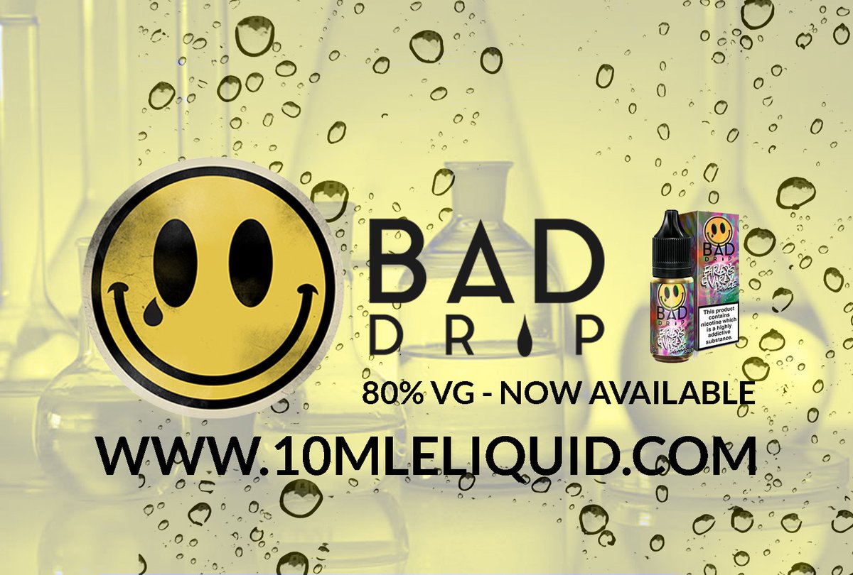 Just arrived at 10mleliquid.com  - A collection of serial all day vapes by <a href="/BADDRIPLABS/">Bad Drip</a> 🤡🤡🤡 FREE UK DELIVERY #vapeon #eliquid