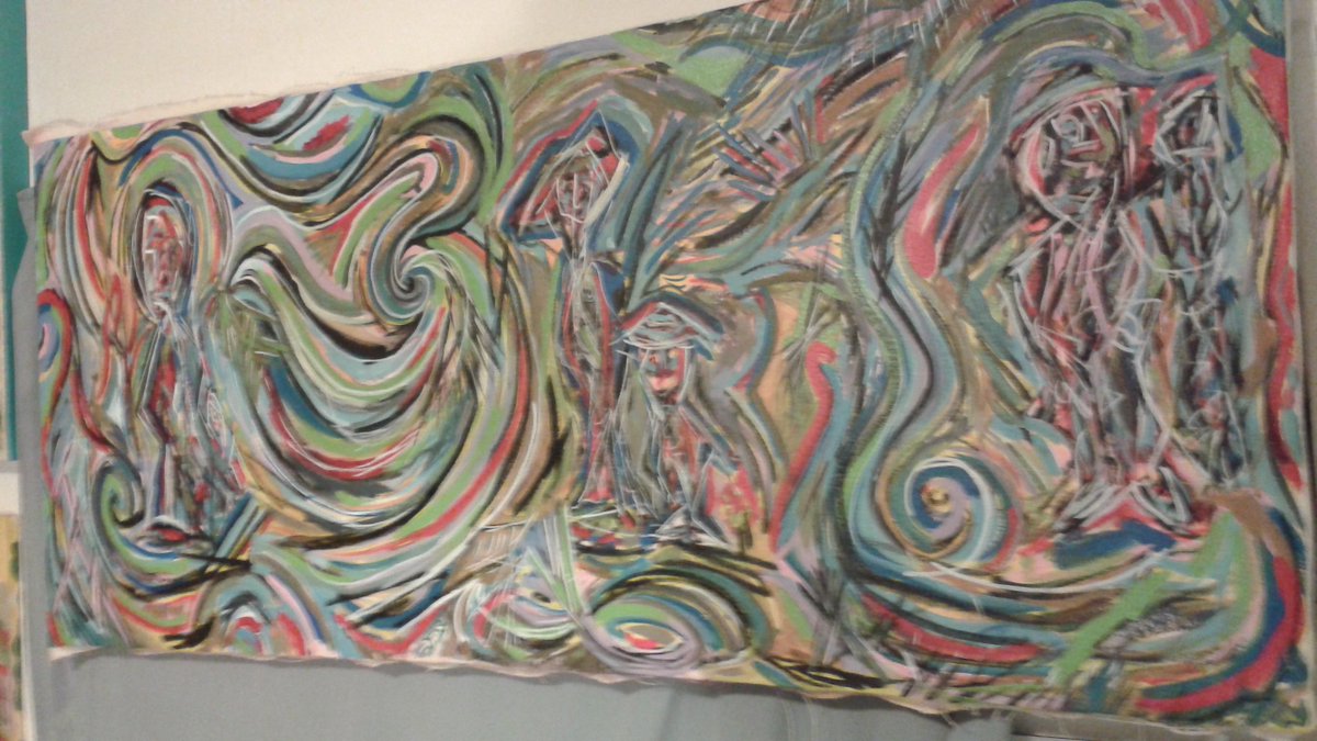 WKobilca's tweet photo. #onmywall #contemporary #art #artforsale inquire with me, the #artists #forcheap as is #outsiderArt #acrylic on canvas #ARTMILITIA #interior https://t.co/A6rEg6CWkR