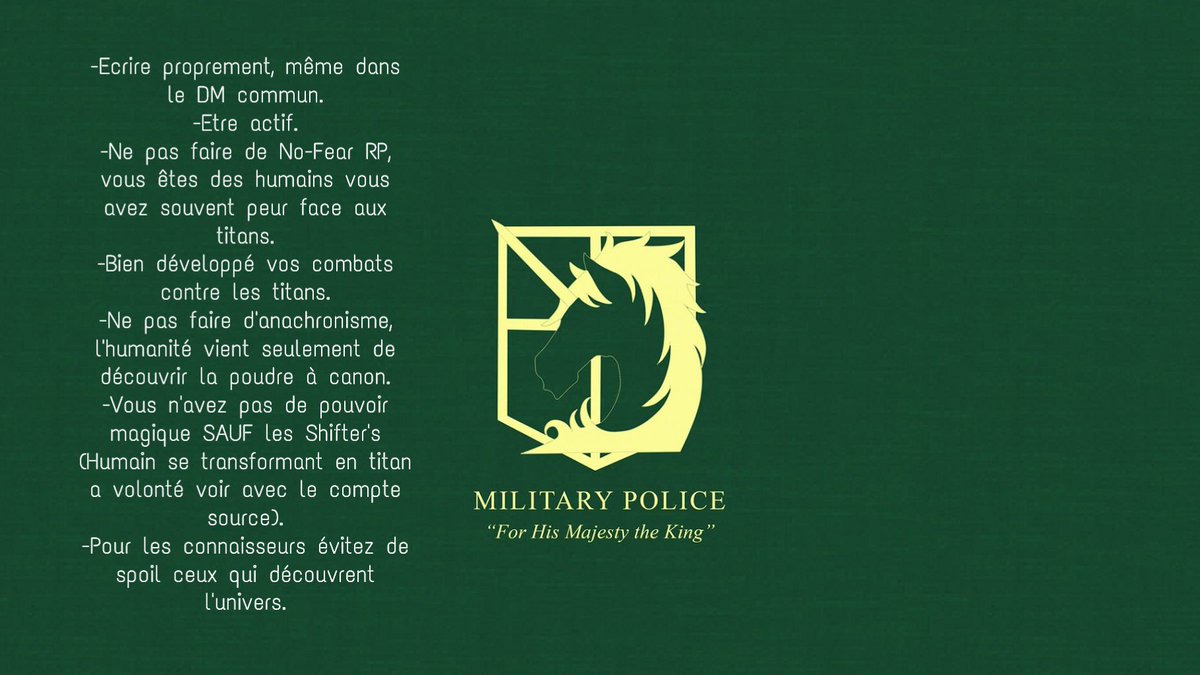 RPGNoKyojin's tweet photo. Nouveau contexte ; Règles ; Fiche d'inscription.

Cherche Recherche RPG. https://t.co/dDynHP2a1c