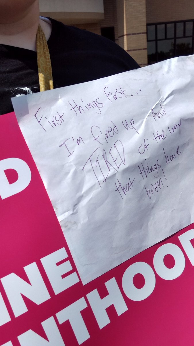 AwesomeSPED's tweet photo. #notgoodforkansas. @Imaginedragons lyrics work as both tattoos and protest signs. Keep writing @DanReynolds https://t.co/3WzfHQDvIU