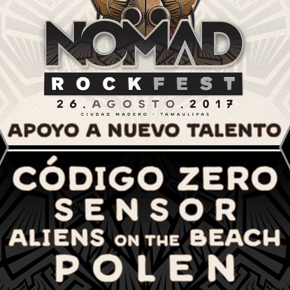 Nos vemos el 26 de agosto!
Prepárense para rockear con todo el #ZeroPower!
#NRFTam #NomadRockFest #CiudadMadero #Tamaulipas  #ZeroArmy