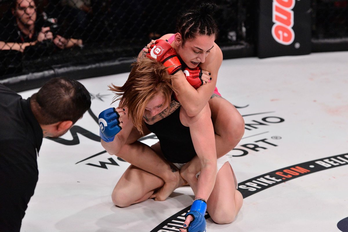 BellatorMMA's tweet photo. #FIGHTFACT: All three of @ducote_brunette's wins in Bellator have come by submission! #Bellator181 https://t.co/ejco3T5S8g
