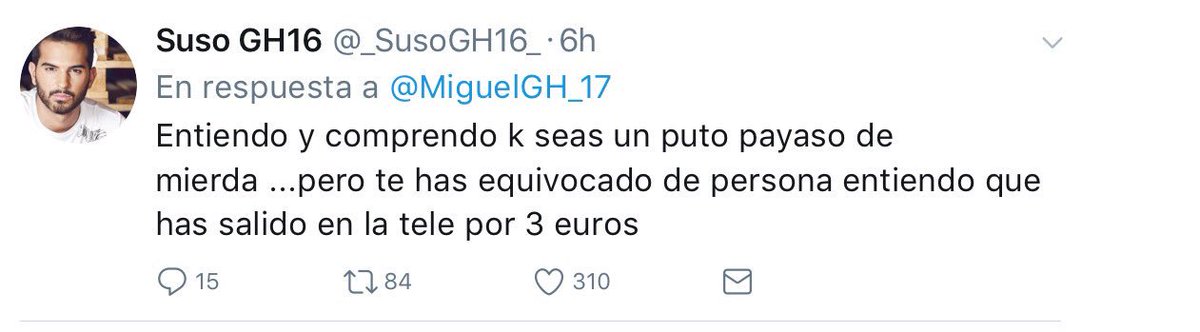 _lacasaroja's tweet photo. @NoeliaGH_17 es cierto que ustedes han cobrado 3€ por participar en GH? Este Suso les está dejando muy mal a los de su edición. https://t.co/wEhYuLH2zo