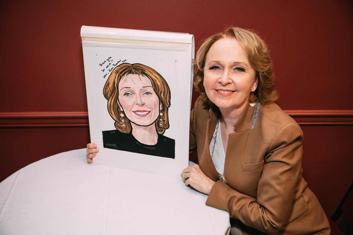 .<a href="/laughteronbway/">Present Laughter</a>'s Kate Burton got the Sardi's treatment: bit.ly/2snZiir