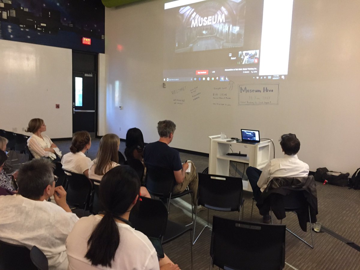 DanYaeger's tweet photo. @museumhive penultimate meetup with @AAMers Rob Stein talking global thinking with @NEMAnet peeps. https://t.co/cuyhz1aOrs