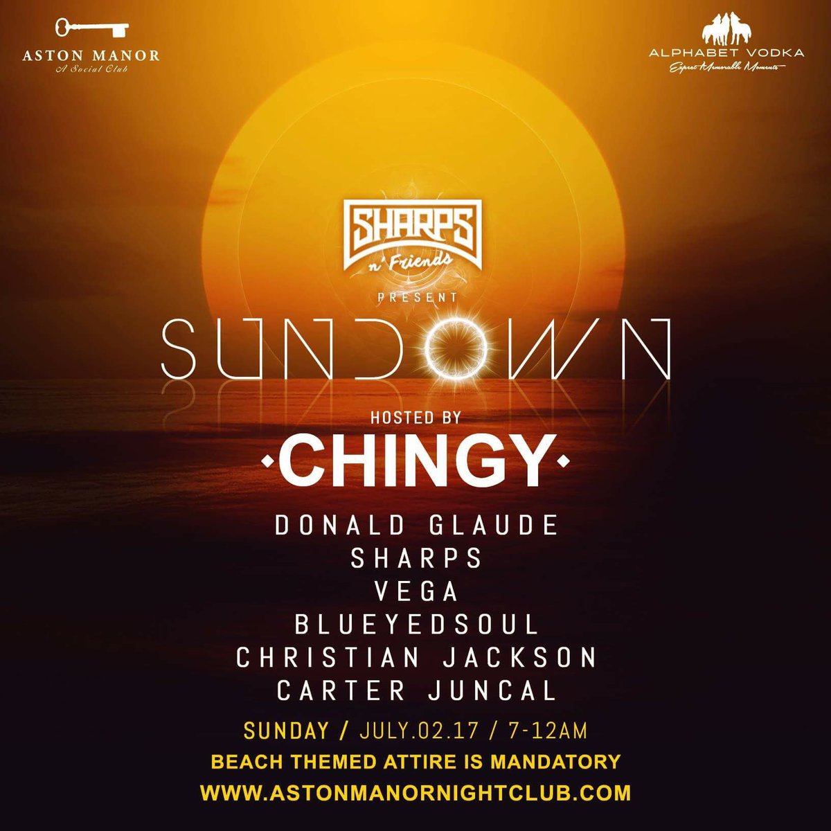 AstonManorSea's tweet photo. It's about to be a crazy 4 days at the Manor! 
First, House Party Fridays &amp; NRG Saturdays
Then the return of #SUNDOWN 🌴 &amp; the #WhiteParty!🍾🗝 https://t.co/8RhHs3HEPy