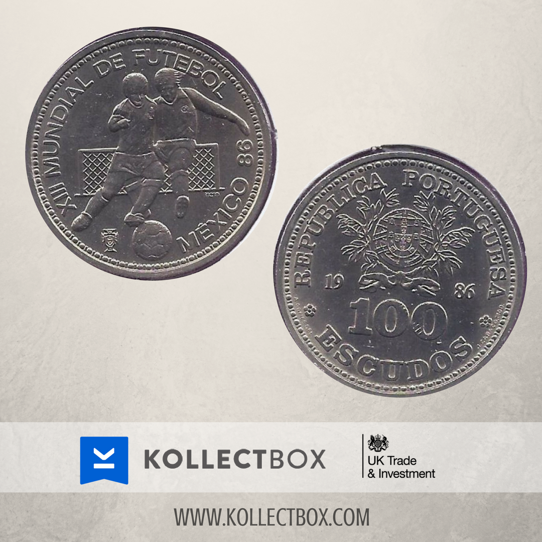 #Portugal 100 Escudos 1986 "XII World Footbal - Mexico' 86"
Visit 👉kollectbox.com👈
#kollectbox #numismatic #coins #oldcoins