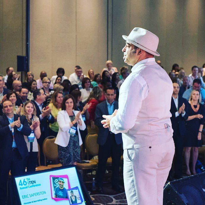 MortonVisuals's tweet photo. #Keynote speaker @EricSaperston receives a standing ovation from the @yourLTEN crowd at #LTEN2017. .
.
.
.
.
.
.
.… https://t.co/1A6gzvLz6c https://t.co/iK5jJwHBoq