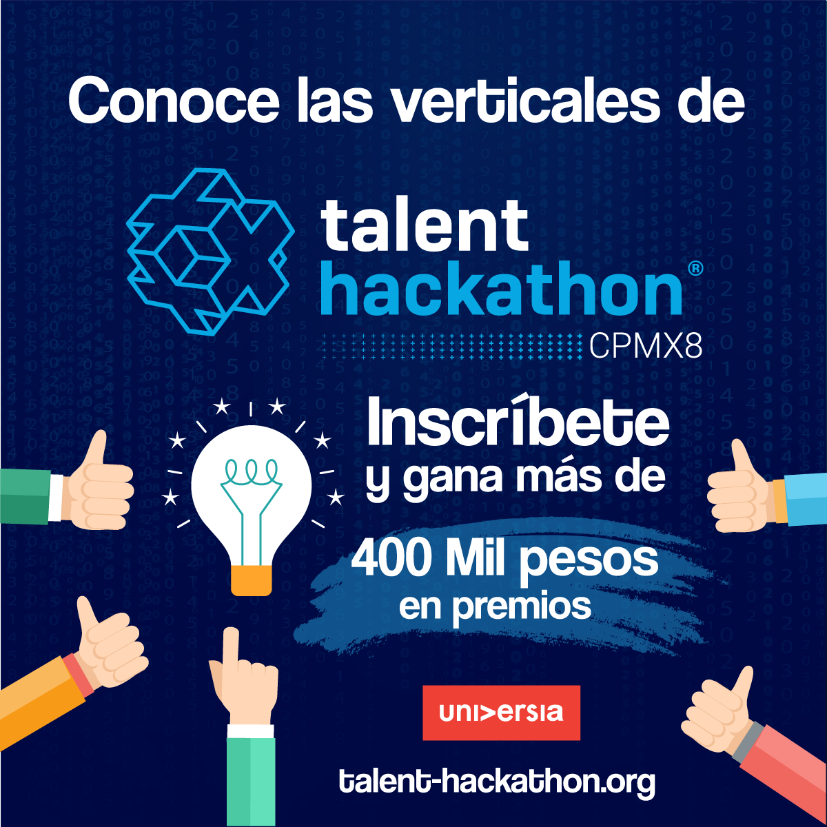 Campuspartymx's tweet photo. Reúnete con otras mentes creativas y participa en el #THackathon de @Campuspartymx
https://t.co/gDDKtz7liJ https://t.co/15E9K5xU0c
