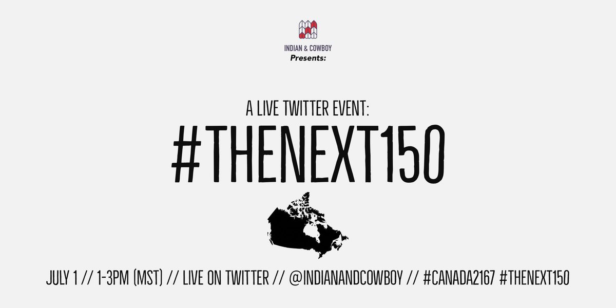 indianandcowboy's tweet photo. ANNOUNCING: we're hosting a two hour LIVE stream from @kanatafest on Saturday at 1-3PM (MST). #thenext150 #canada2167 https://t.co/t77V0fGFum
