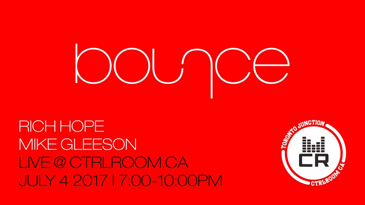 Tuesday, I'm live with Rich Hope at Ctrlroom.ca from 7-10pm! <a href="/Bounce_House/">Bounce House</a>