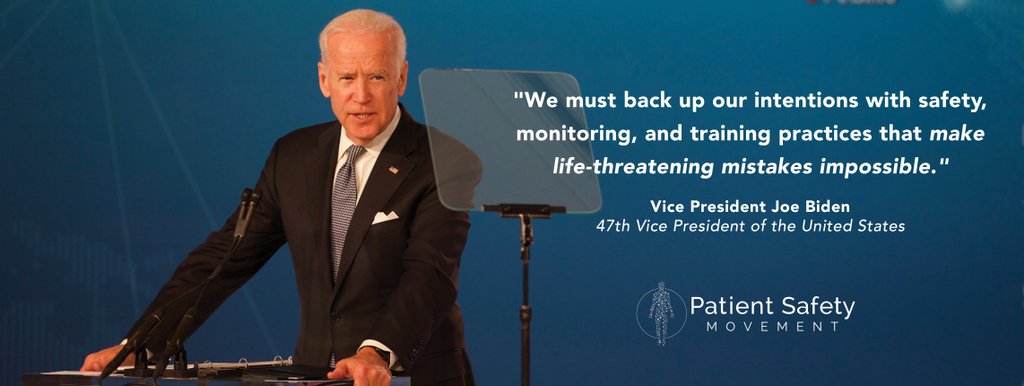 PLAN4ZERO's tweet photo. Vice President @JoeBiden on the importance of implementing safety processes in making #0X2020 possible. #PatientSafety https://t.co/TqGJ7jVm91