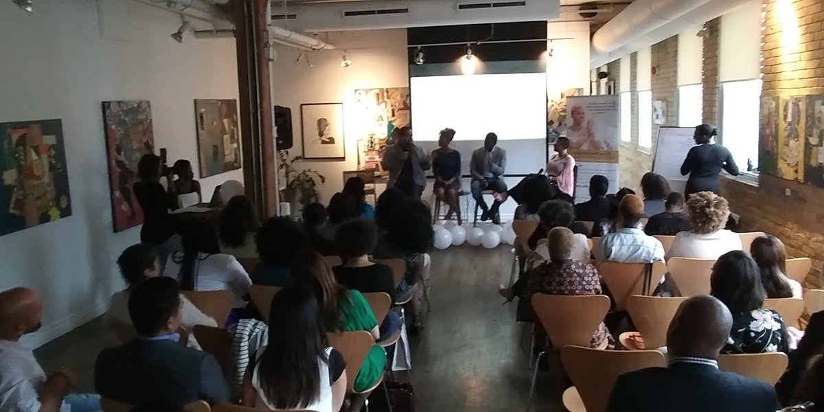 hughanthonyphd's tweet photo. Amazing panel #elephantstories @KarlynPercil #SisterTalkSeries #spokeclub #toronto @Daniel_Pillai @MaxineLorna @dwaynekmatthews #love #truth https://t.co/xIrjkM6pKR