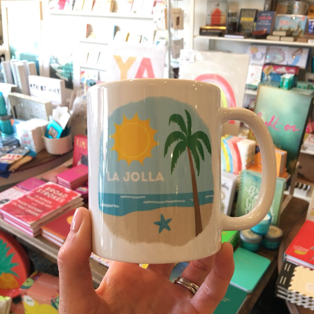 HiSweetsLaJolla's tweet image. La Jolla Mugs in stock! Designed with @RSPstudio. The perfect souvenir! #lajolla #lajollatravel #sandiegosummer #shopsmall #shoplocal