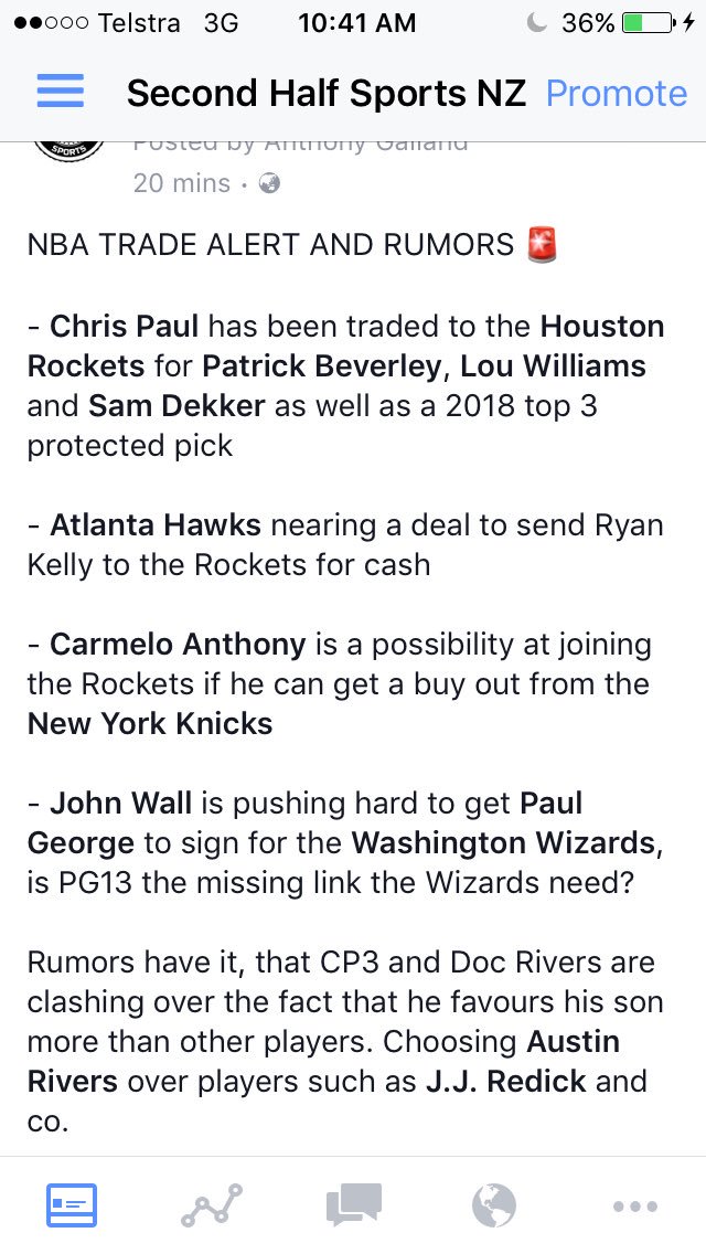 SHSportNZ's tweet photo. @Alex_Pledger thoughts? #NBAChat #SecondHalfSports #ThoughtsFromPledger https://t.co/imnYATE5cX