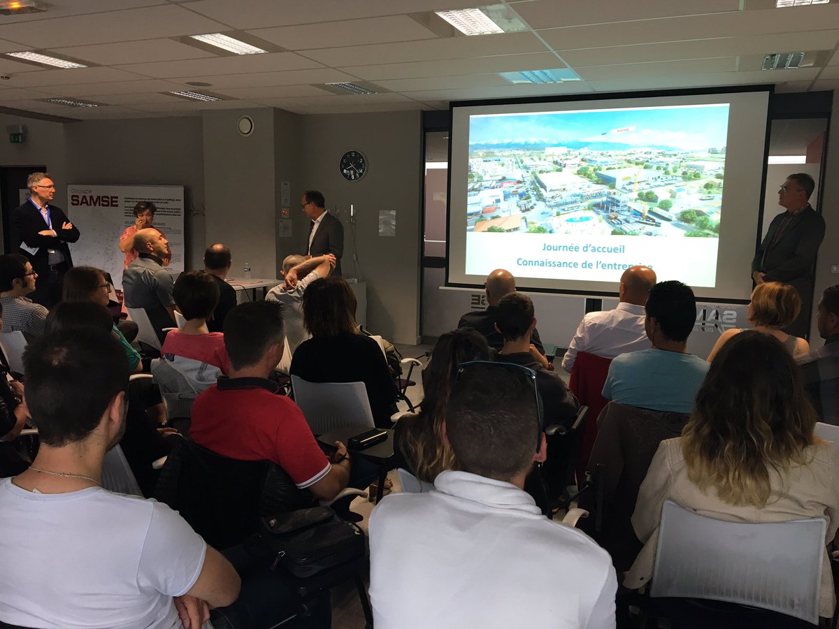 npoirotcorreard's tweet image. Aujourd&apos;hui Journée découverte du #GroupeSamse pour les nouveaux collaborateurs 😊