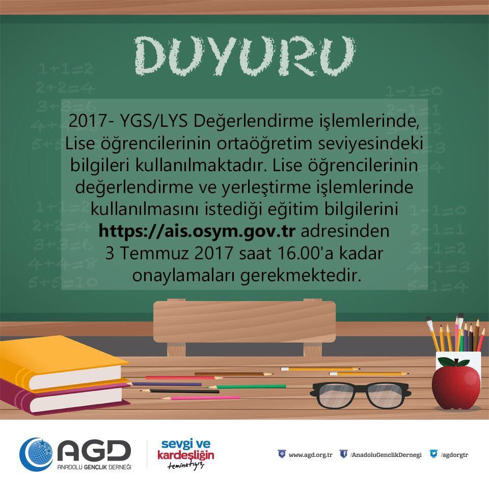 agdliselertr's tweet photo. Önemli Duyuru!! https://t.co/AfIPwWobLr