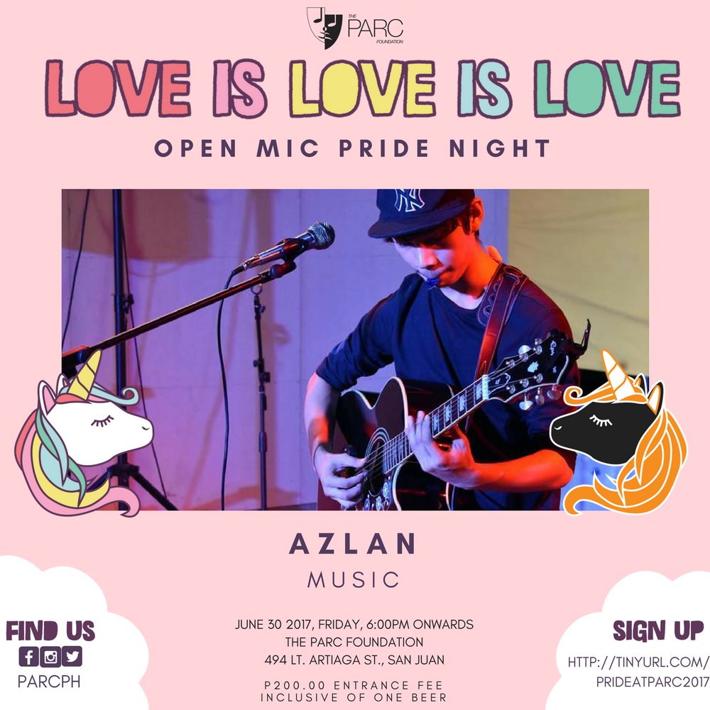 parcph's tweet photo. ✨ #PRIDEATPARC2017 Artist 4: AZLAN✨

Listen to his music here: https://t.co/WX7LR17nYW https://t.co/VVDo9l3kBn