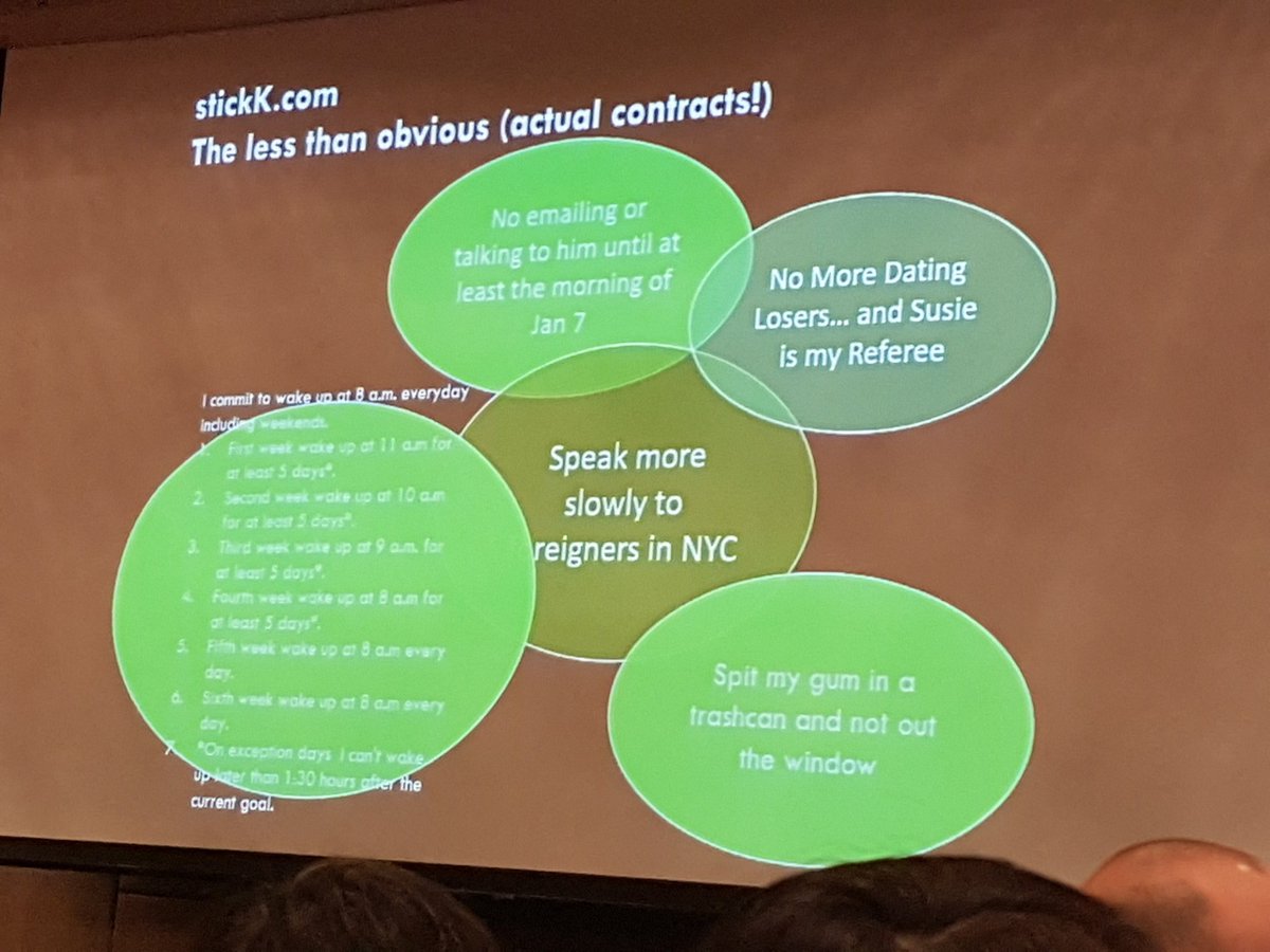 melaniekimca's tweet photo. On #commitment contracts: funny #StickK contracts - guess which worked! #bx2017 https://t.co/3NtOuILUy7
