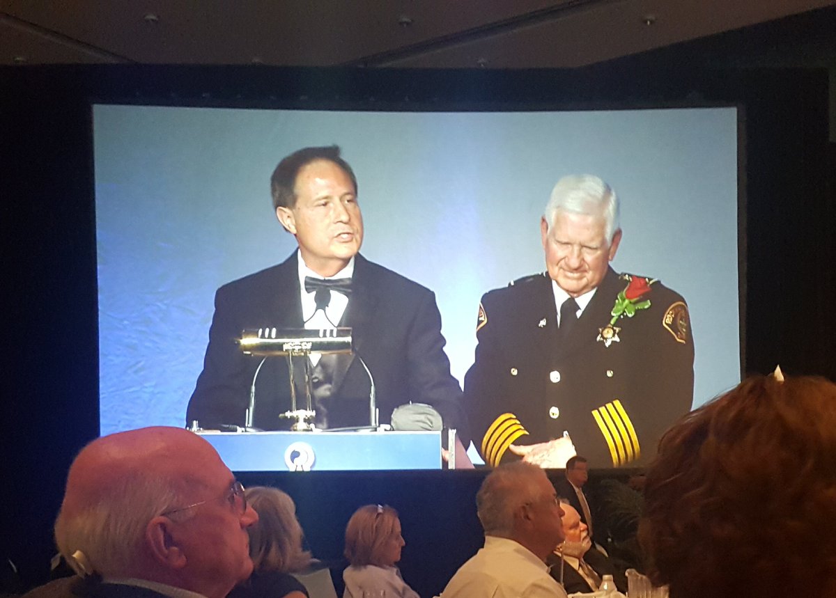 NationalSheriff's tweet photo. Rockwall Co. (TX) Sheriff Harold Eavenson is sworn in as the 2017-2018 NSA President. #Sheriffs2017 https://t.co/7hmhoVGrhv
