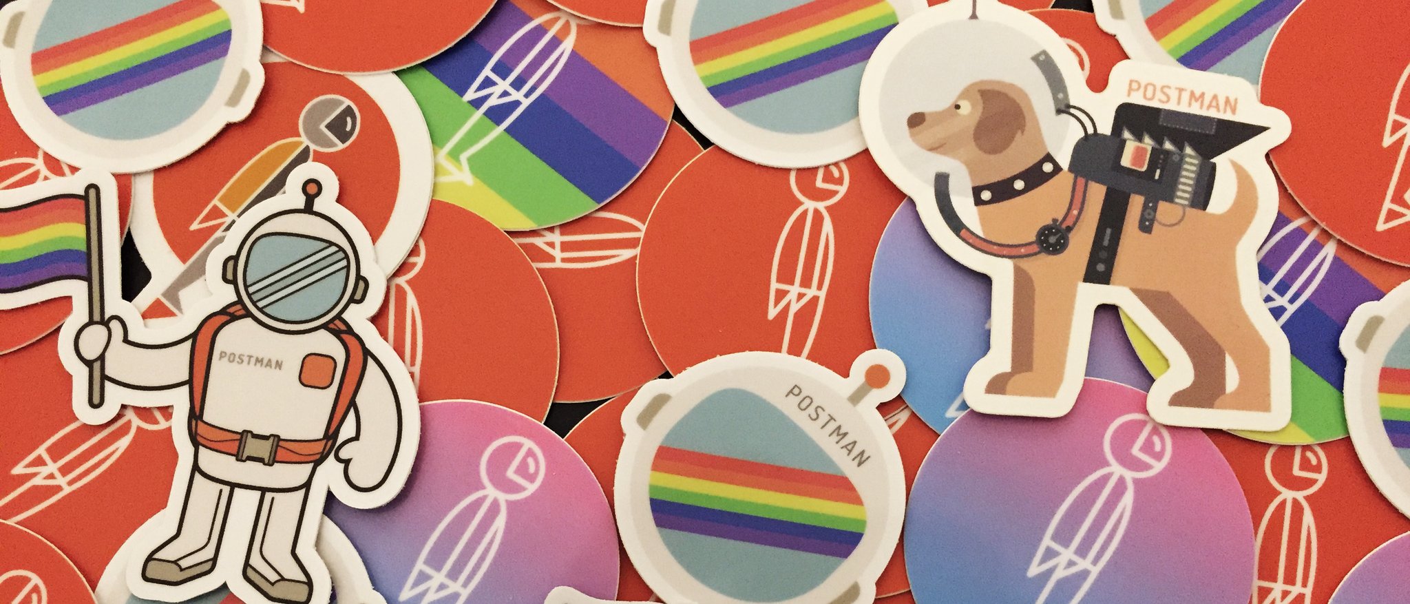 Image result for postman pride stickers