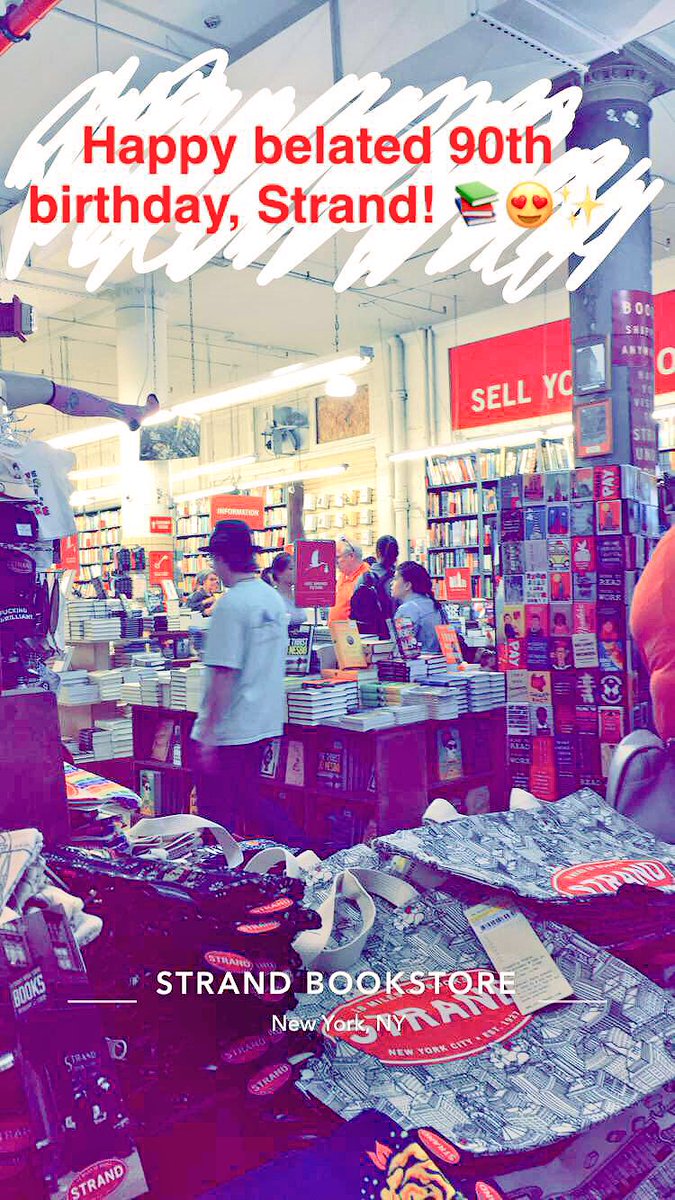 bookworm613's tweet photo. Had to pay a visit to the @strandbookstore for their birthday! #strand90 https://t.co/DXimnjuLqE
