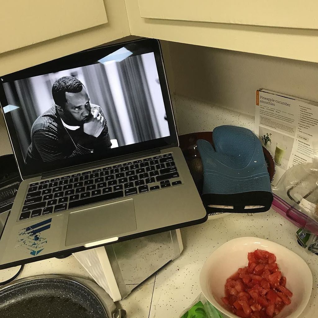 djfranchise's tweet photo. Getting dinner ready for my queen while watching #cantstopwontstop on @applemusic. So hip-hop. Shout out to #puffd… https://t.co/8nHh2fXDyF https://t.co/M1cY2MBdsW