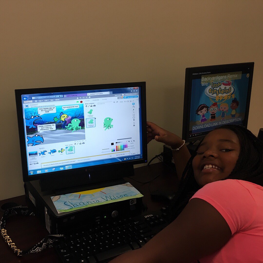 Coding4THELAND's tweet image. Code code code! Making great progressing on our Global Warming #Scratch projects #GirlsWhoCode #AspireIT
