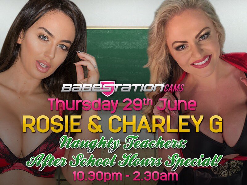 Tonight on @BabestationCams:

🔥 @RosieLee_bs and @charleyg90

Naughty After School Hours Special 👀📚 https://t.co/eqXCVZz2gU