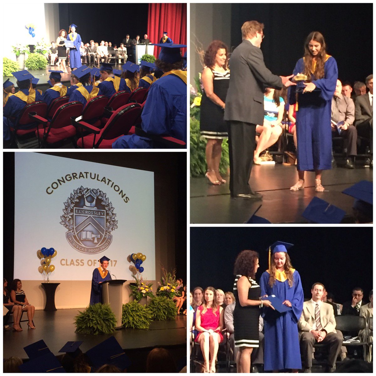 Dave_Augustyn's tweet photo. Congratulations to all EL Crossley Graduates! Great to be part of #ClassOf2017 Commencement tonight! @CrossleyCouncil @dsbn @sccniagara https://t.co/kI9OpdXw5h
