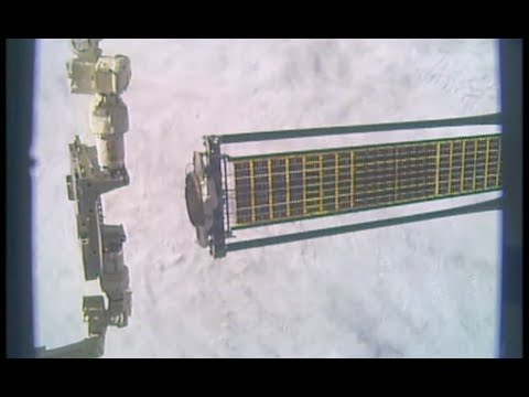Stuck Solar Array Jettisoned From Space Station - With Epic Soaring Soundtrack WATCH at: friendlydb.com/item/12091798/…