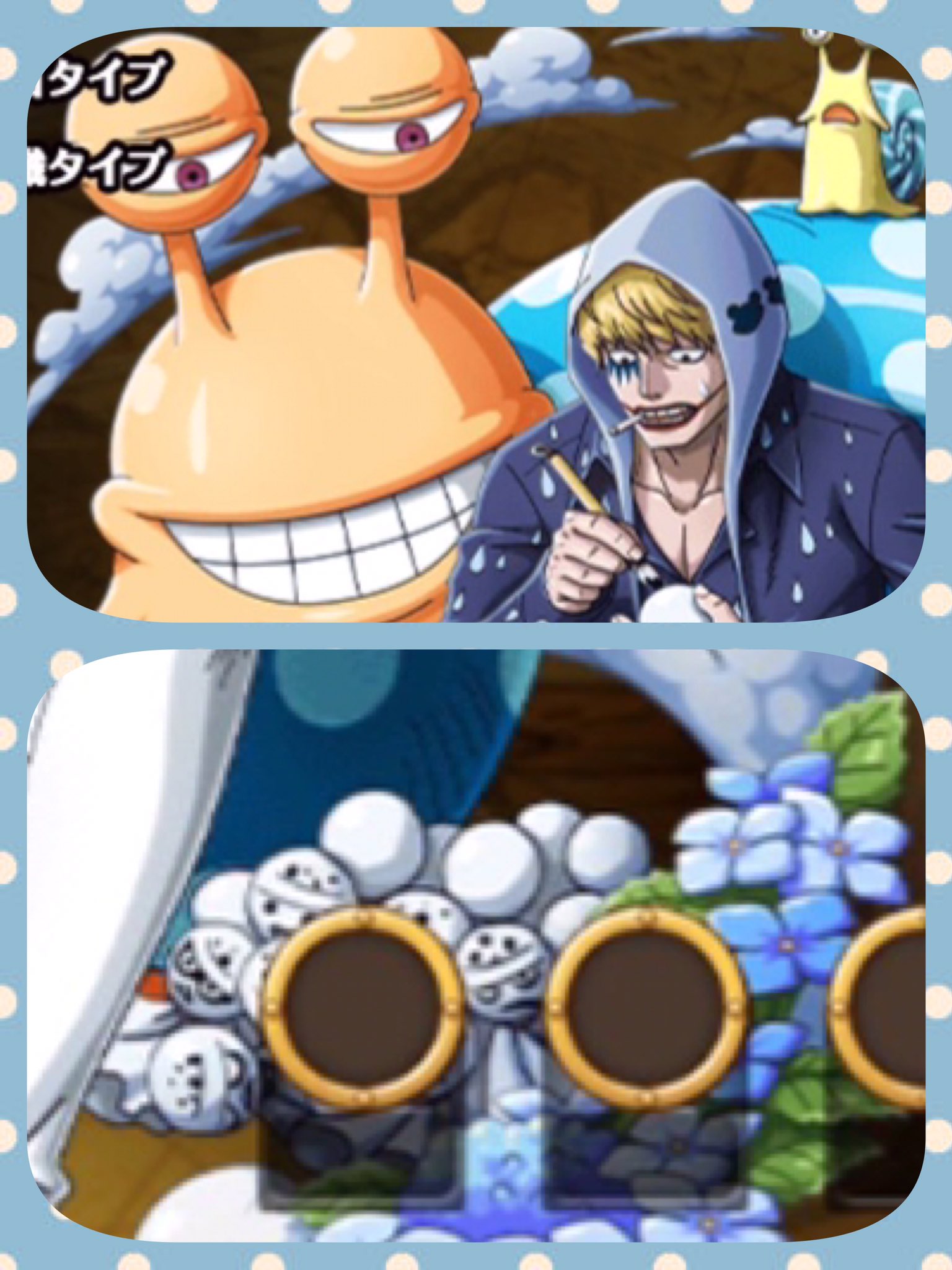 緋垣せい Twitterren 帽子のクマ可愛いしローちゃん可愛く描けなくて何度も描き直してるの可愛いし背後の電伝虫がデカすぎるのはきっと兄上が入ってるor高画質4kで録画してるせい T Co Vmggmdatsl Twitter