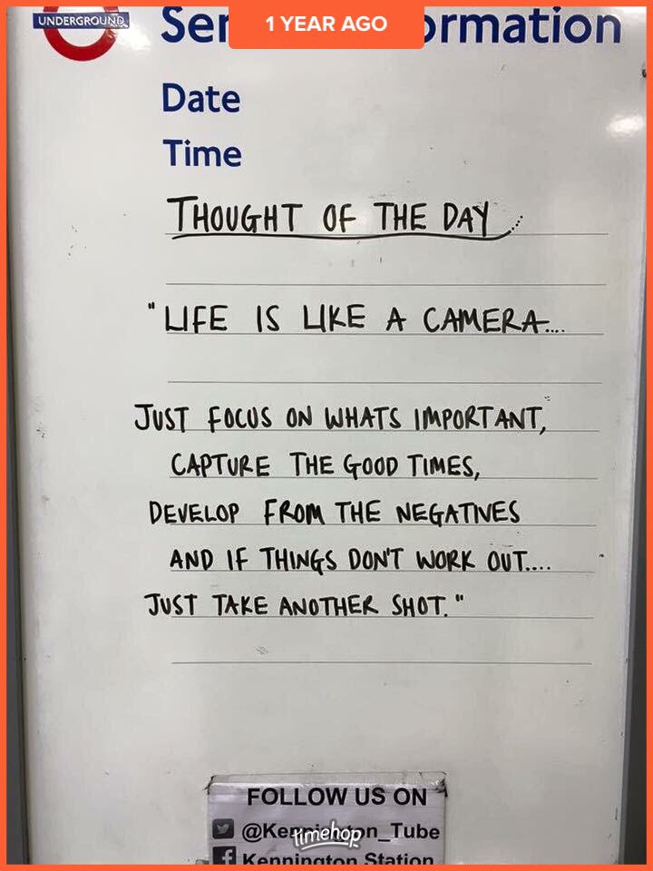 robertjgardner's tweet image. Once again I was moved by @gilesduley incredible story &amp;amp; stories. Which reminded me of this thought of the day. "Life is like a camera"