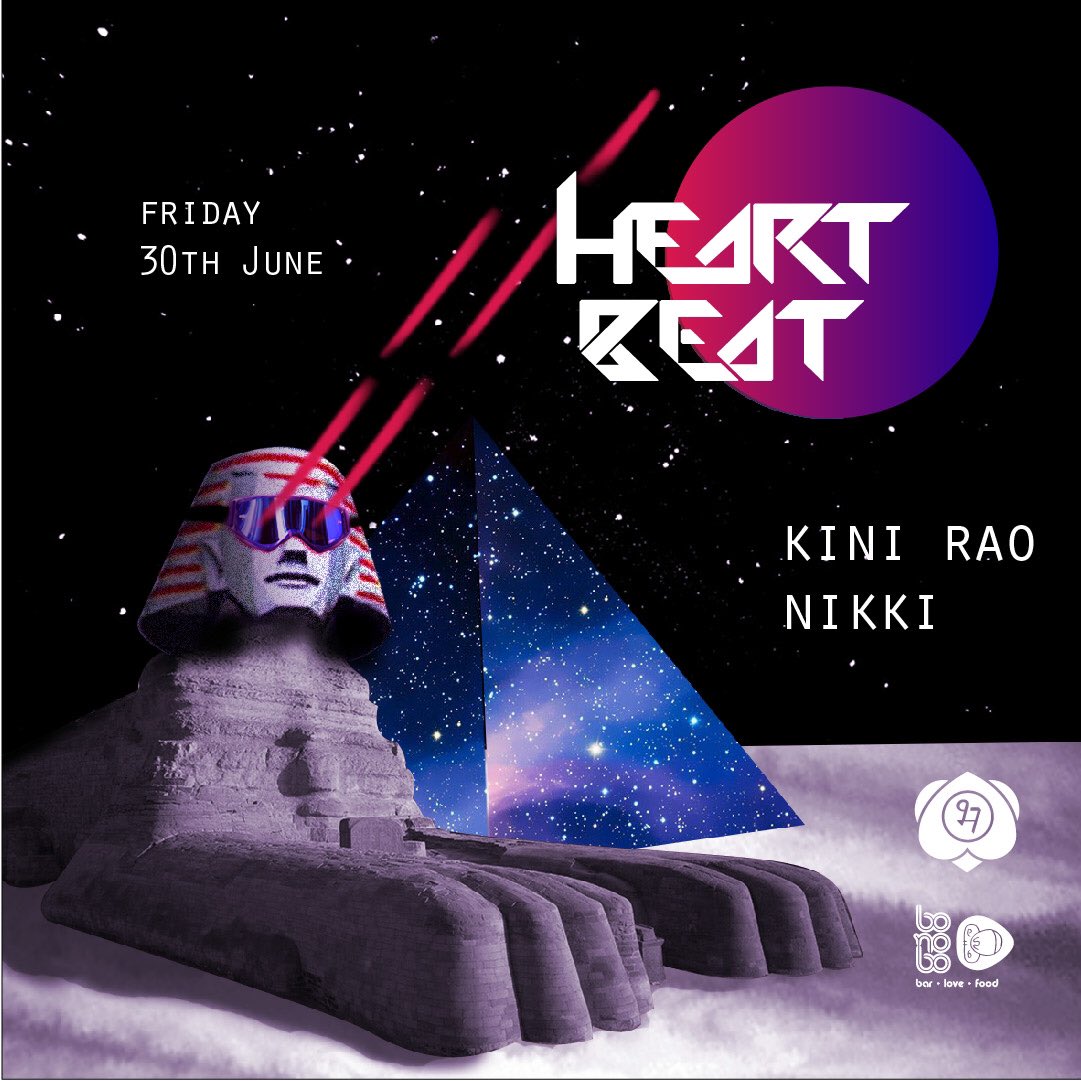 Heartbeat girl power this friday with @kinirao and Nikki at <a href="/bonoboBandra/">Bonobo</a>