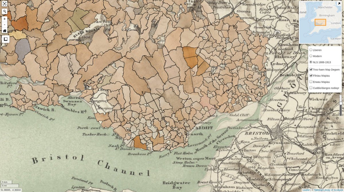 lleoedd.llyfrgell.cymru 1,220 o fapiau degwm y 1840au. 28,000 tudalen o restrau ffermydd, caeau, perchnogion a tenantiaid. #torfoli