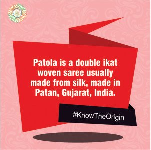 indhandloom's tweet image. #KnowTheOrigin
Patola is a double ikat woven saree usually made from silk, made in Patan, Gujarat, India. #HandWoven #IndiaHandloomBrand