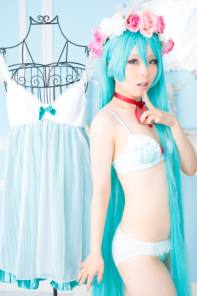 初音ミク×SuperGroupies】 ミクさんのコラボランジェリーとキャミの