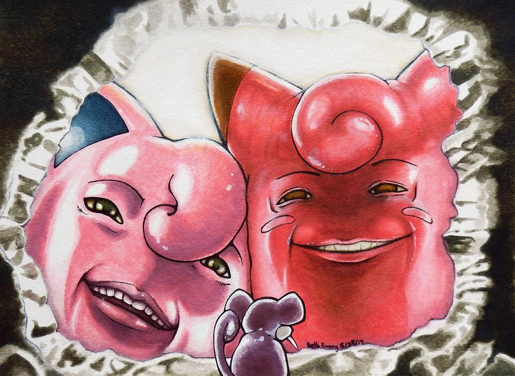 怖すぎるwwポケモンたちが進撃の巨人風のイラストに大変身www