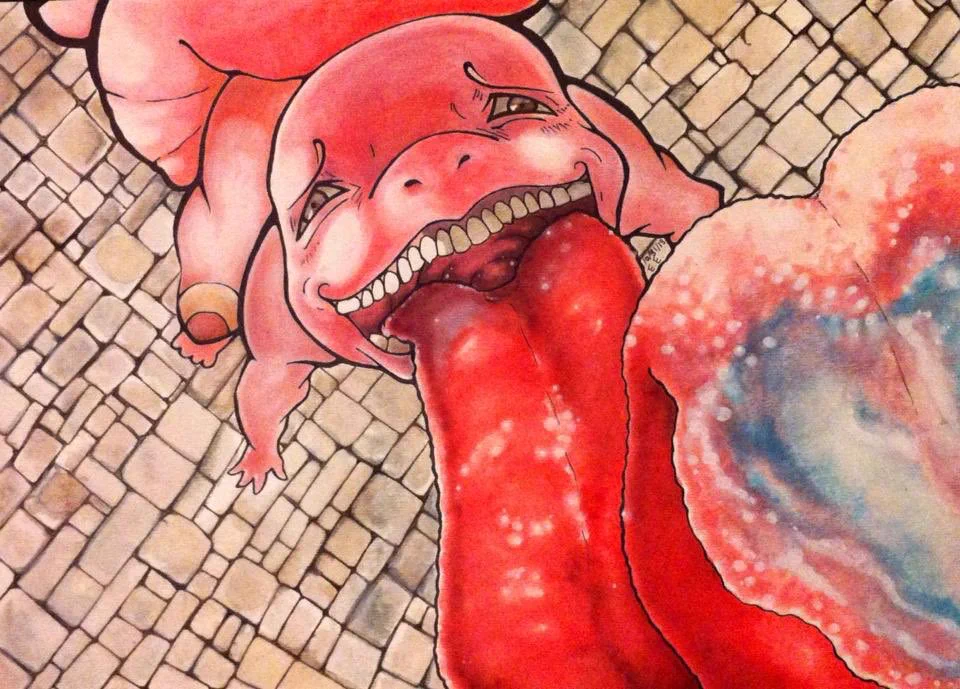 怖すぎるwwポケモンたちが進撃の巨人風のイラストに大変身www
