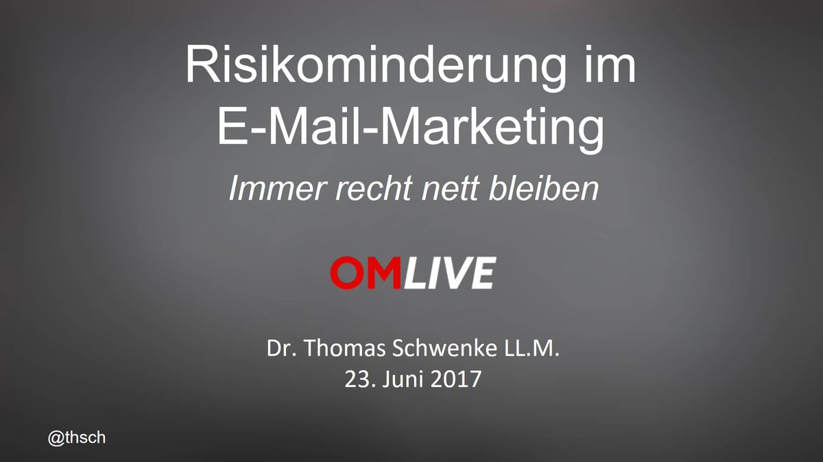 misswebdesignat's tweet photo. Risikominderung im E-Mail-Marketing – Sind Ihre Einwilligungen rechtssicher? https://t.co/csngz5ntbB via @thsch https://t.co/ESz6wCLlQr