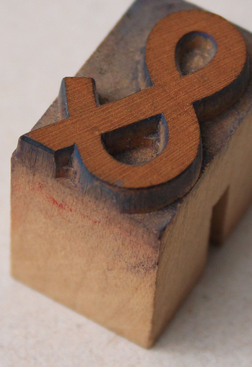 Shared_Content's tweet photo. Ampersand woodblock 
https://t.co/x58QIqKhRR
#sharedcontent #carterstudio https://t.co/crl4rLHn7E